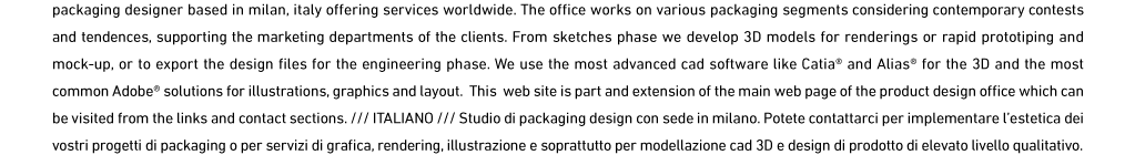 packaging designer description text image